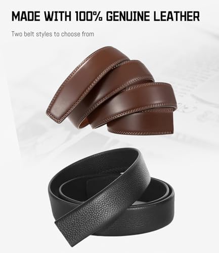 Asakora Personalized Belt for Men, Custom Leather Ratchet Belt Gift for Anniversaries Birthdays Weddings Father’s Day4