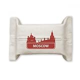 DIYthinker Motivo Mosca Russia Landmark Rosso Cotone Lino Supporto del Tessuto del Coperchio di conservazione della Carta Regalo Contenitore 17x27cm