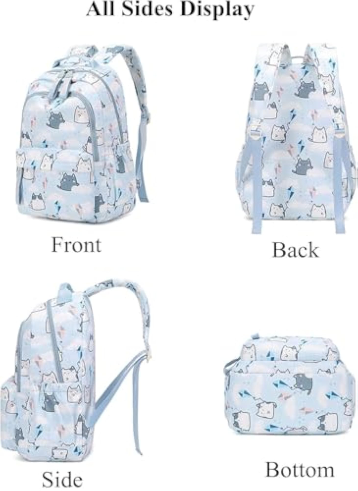 Girls 15.6 Inch Cute School Bag, Large Bookbag