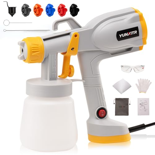YUNXITR Paint Sprayer - Ultra-Light Electric Spray Gun with 5
