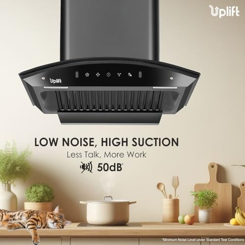Uplift-60-cm-1350-m3hr-Baffle-Filter-Autoclean-Kitchen-Chimney-Titania-60-Wall-Mount-Curved-Glass-Motion-Sensor-Touch-Control-Black-Made-in-India