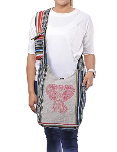 Image of THE COLLECTION ROYAL Graphic Crossbody Bag for Women, Boho Purse, Boho Bag, Hippie Bag, Hippie Purse, Cloth Purse for Women
