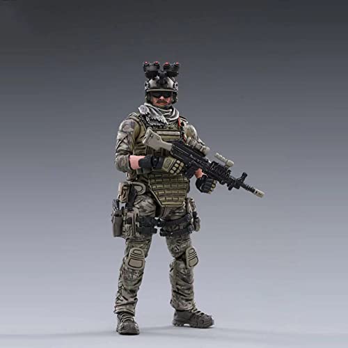 HiPlay JoyToy 1/18 Scale Science-Fiction Action Figures Full Set-Military Series Army Force Action Figure-US Navy Seals Automatic Rifleman