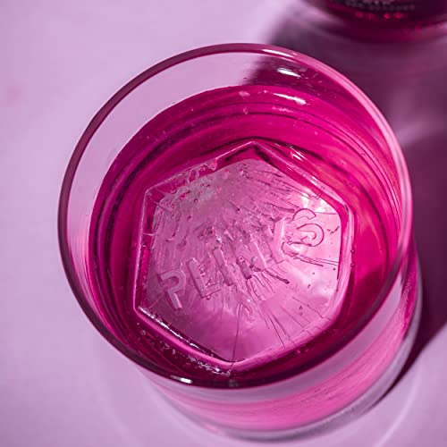 Drinksplinks Letter R Ice Tray + Hexagon Silicone Ice Cube Tray - 3D Monogram Ice Mold Shaped Like The Letter R For Rum Cocktail Glasses - Silicone Ice Cube With Alphabet Initials - Best Novelty Gift #TOP6