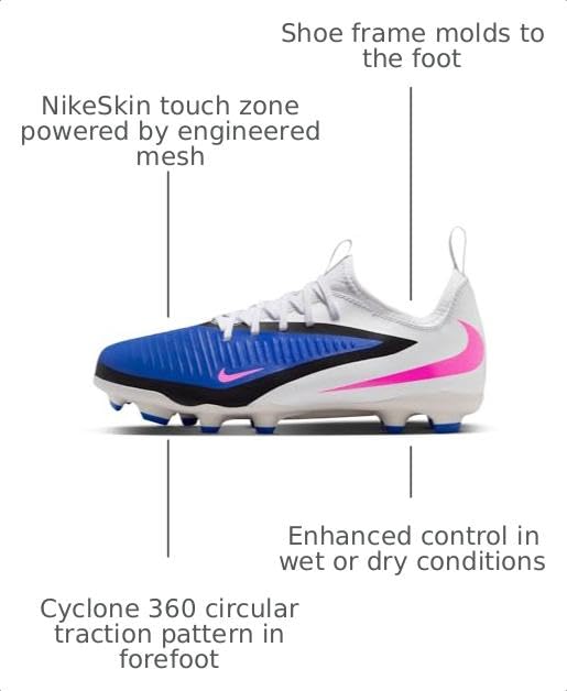 Nike Jr. Phantom 6 Low Academy Cleats
