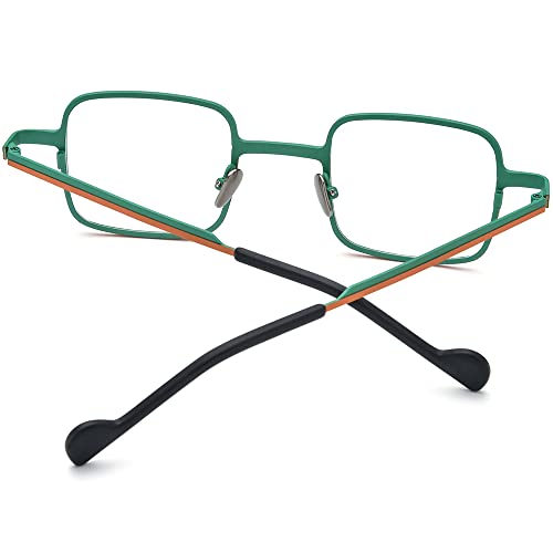 Image of FONEX Colorful Pure Titanium Glasses Frame Men Retro Square Eyeglasses Women Vintage Optical Eyewear F85746