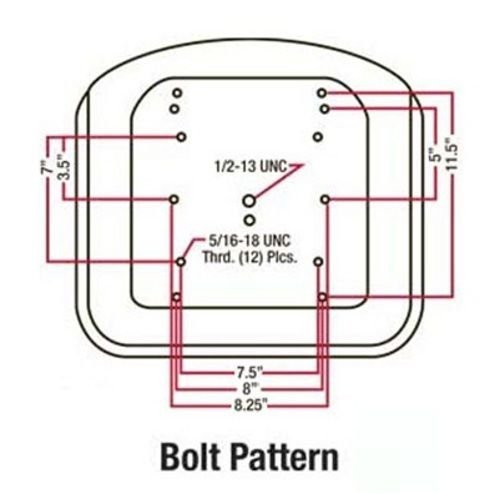 Vista 5 de Michigan 1 asiento amarillo para tractores de jardín John Deere Gator
