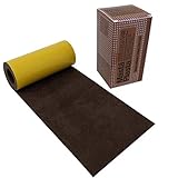 MastaPlasta Reparador Autoadhesivo Ante - MARRÓN 150 x 10 cm. Arregle los desgarros de su sofá, Chaquetas y más