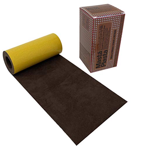 MastaPlasta Reparador Autoadhesivo Ante - MARRÓN 150 x 10 cm. Arregle los desgarros de su sofá, Asientos de automóvil, Chaquetas y más