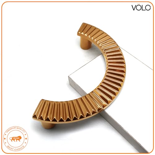 Image of VOLO Main Door D Handle /Door Handles for Main Door /Glass Door Handle /Pull Handles, for Home /Office /Hotels(Model- S-618, 160MM) (Pack of 1 Set) (Rose Gold)