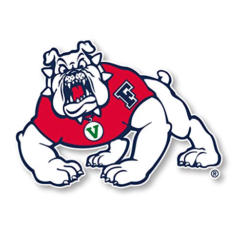 Fresno State Bulldogs 4 Inch Vinyl Mascot Magnet Officially Licensed Collegiate Product