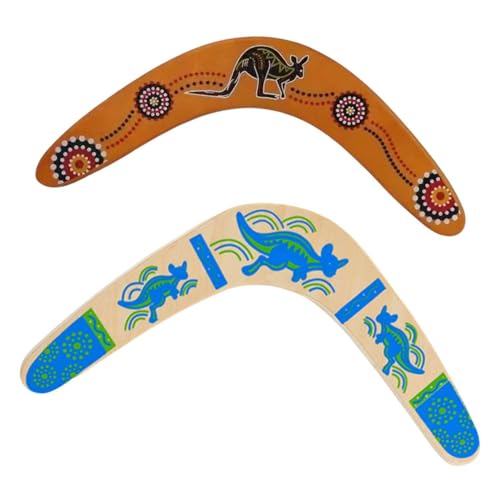 SLEEKEE 2 Bumeranes De Madera, Juguetes En Forma De V, Duraderos, Seguros Y Fáciles De Tirar, Adecuados para Salidas Familiares, Juegos De Playa Y Otras Escenas.