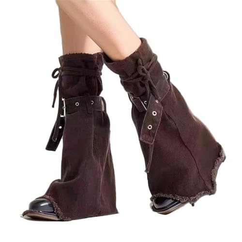 Grunge Y2k Fashion Leg Warmers Vintage Goth Emo Ice Skating Women