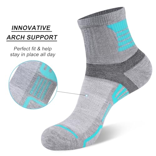 12 Pairs Womens Ankle Socks Lightweight Breathable Casual Mini Crew Quarter Socks For Women2