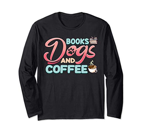 Cute & Funny Books Dogs and Coffee Bookworm Manga Larga