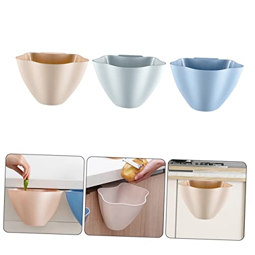 Set 3pcs Caneca de basura colgante para cocina miniatura 5