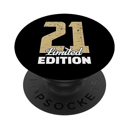 21 Cumpleaños Edición Limitada Aniversario 21 Años Purzeltag PopSockets PopGrip Intercambiable