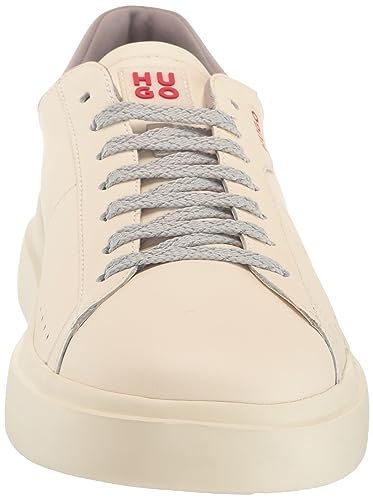 Image of Hugo Mens Cupsole Leather Lace Up Sneaker