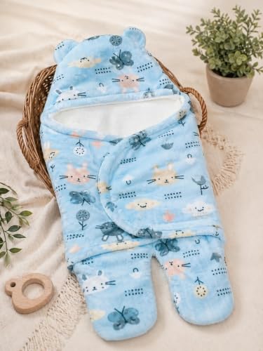 Image of First Kick Baby Blanket Newborn Gift Pack of Swaddle Wrapper, 0-9 Months, Length 68 cm x Width 68 cm