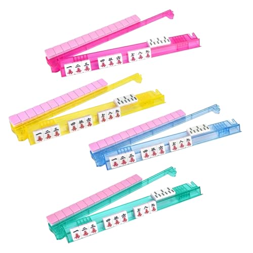 Racks de mahjong avec pousseurs pour partager la passion du jeu entre générations