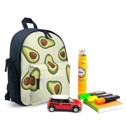 Pattern Backpack Small Book Bag with Side Pocket, Lightweight Durable Backpack, Travel Rucksack, Blue-style3