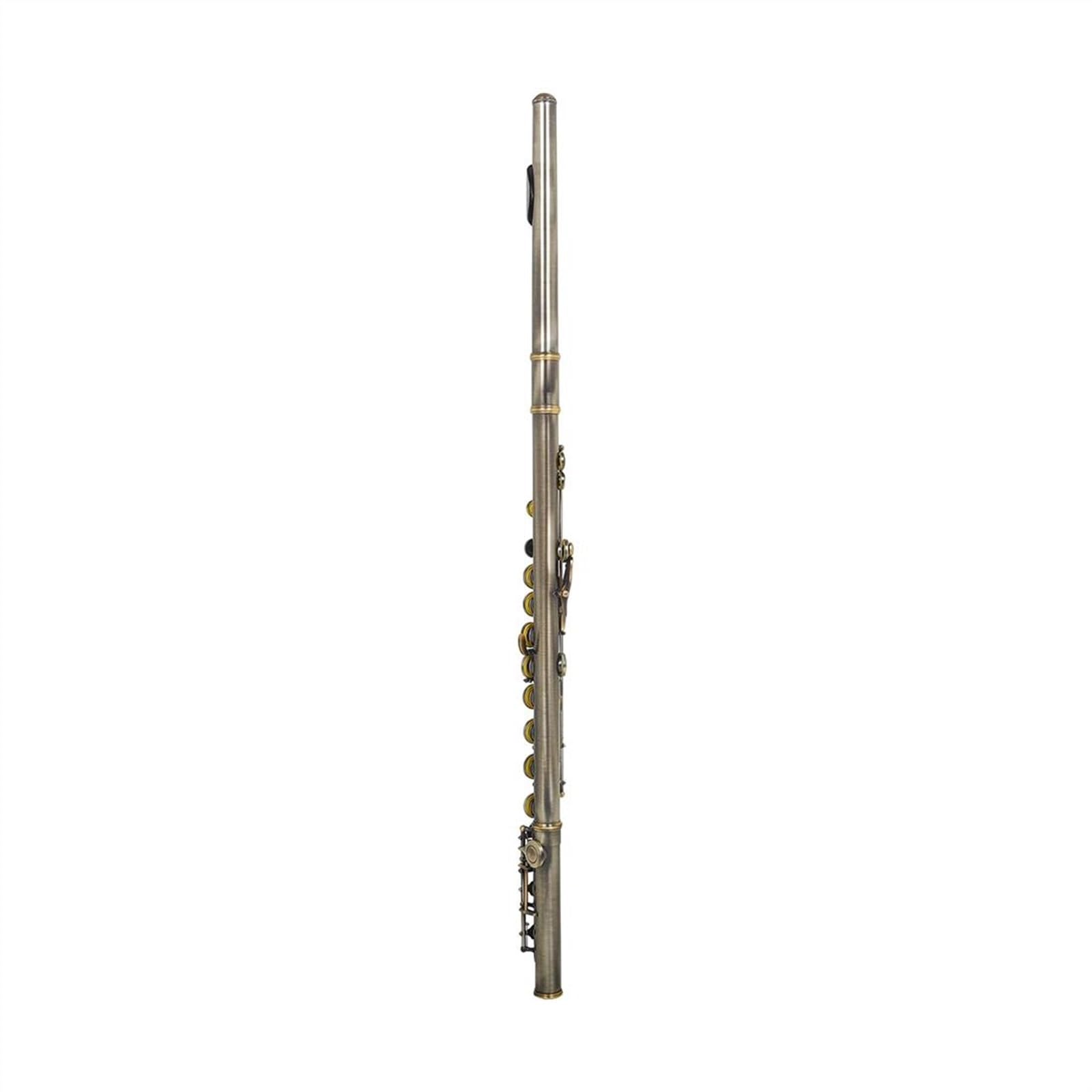 Set di flauti a 16 Fori Chiusi, Flauto in Do, Strumento a fiato in Legno, Rame e Nichel Verde, Materiale Pratico.,