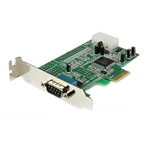 StarTech.com 1-port PCI Express RS232 Serial Adapter Card – PCIe RS232 Serial Host Controller Card – PCIe to Serial DB9 – 16550 UART – Low Profile Expansion Card – Windows & Linux (PEX1S553LP)