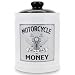 Cottage Creek Jars | Motorcycle Money Ceramic Bank, Motorcycle Piggy Bank for Men - Unique Car Accessories & Birthday Gifts for Women, Men | Home Decor Coin Jar, Candy Jar | Biker Gifts