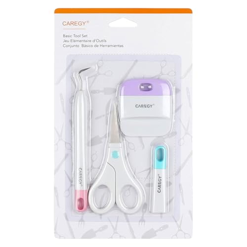 CAREGY Weeding Tools Kit for Vinyl 3Pcs Weeder/Scraper/Scissor Weeding Tool Kit for Cricut