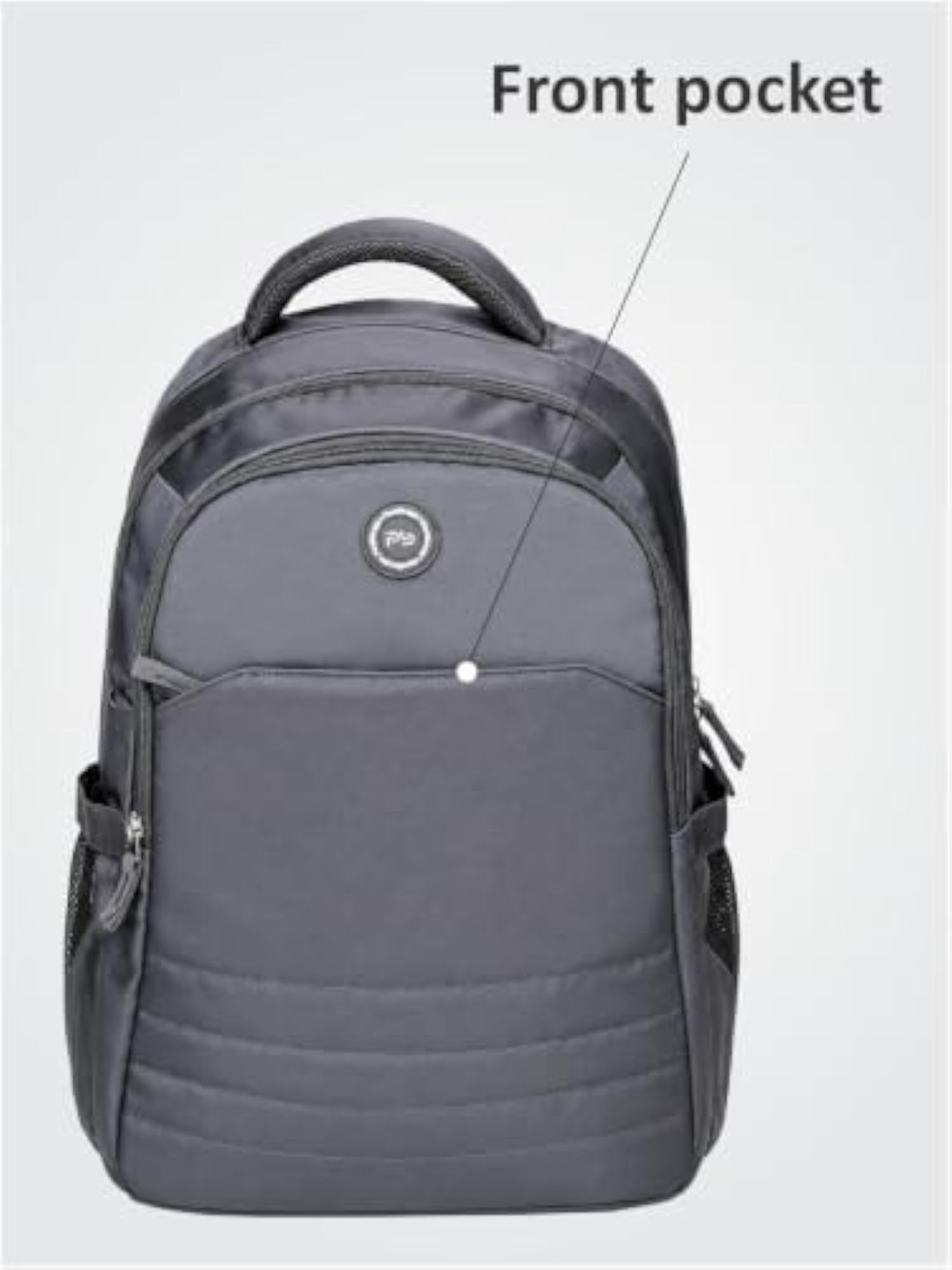 Water Resistant Solid Casual Backpack with Compartments