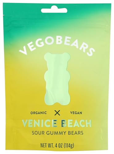 Vegobears Organic Sour Gummy Bears, 4 OZ