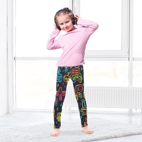 Bolaz Toddler Girls Leggings Printed Yoga Pants Leggings Cute Car Line for Kids4