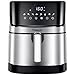 Price comparison product image Air Fryer, Elegant Life XXL Electric Hot Air Fryer Oven with 8 Presets LED Touch Panel & 5L Non-Stick Air Frying Basket, 1-60 Mins Timer & 80-200 Temperature Control, 1700W, Black