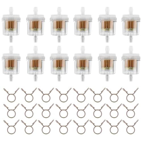 AloneGoer Inline Fuel Filter 1/4" Replace for Motorcycle Mini Bike
