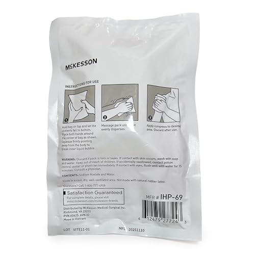 Image of McKesson Instant Hot Packs, Instant Hot Compress, 6 x 9 in | Instant Hot Pack,Sodium Acetate / Water,Disposable,6 X 9 Inch