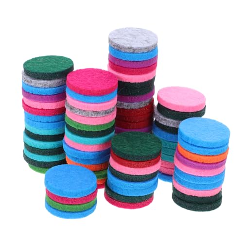Alipis 100pezzi Pz Cuscinetti Assorbenti Per Collana Diffusore Olio Essenziale Colori Misti Ricambi Riutilizzabili Per Medaglioni