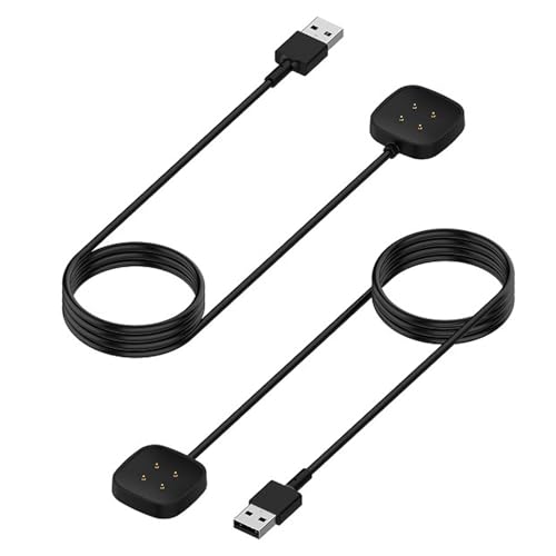 Popolier y1M 2{ z[dP[u Ή tBbgrbg Fitbit Sense, Sense 2 / Versa 3, Versa 4 [d - USB C[d `[WOP[u - X}[gEHb`ANZT