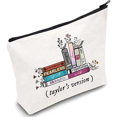 Singer Makeup Bag Music Lover Merchandise Album for Fans Swifties Merch Zipper Pouch Cosmetic Bag Team-Swift TS Fans Gift
