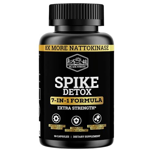 The Ultimate Spike Detox (8X More Nattokinase) Spike Protein Detox Peter Mccullough Updated Formula with Extra NAC, Quercetin, Zinc, Bromelain (7-In-1 Anti-Spike for Wellness Formula Capsules)