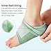 Moisturizing Heel Socks for Cracked Heel Treatment - Promifun 2 Pairs Moisturizer Socks - Heel Socks for Dry Cracked Feet - Cracked Heel Repair - Heel Socks for Women & Men (Green)