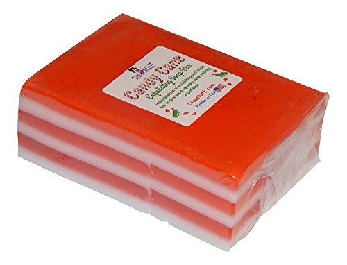 Candy Cane Scented Dual Action Soap Bar. By Diva Stuff