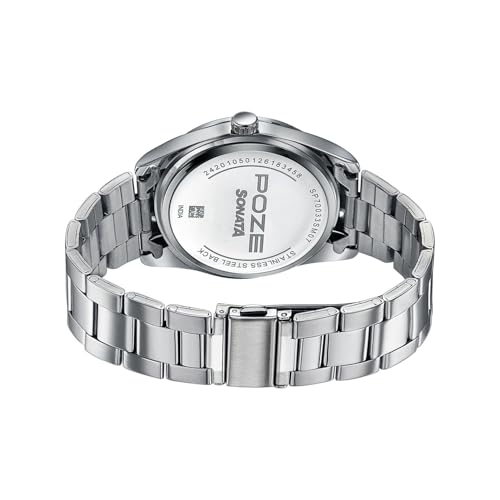 Image of Sonata Poze 9 with Quartz Analog Watch for Men