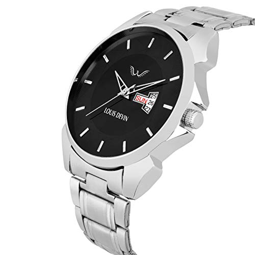 LOUIS-DEVIN-WT005-Stainless-Steel-Chain-Analog-Wrist-Watch-for-Men