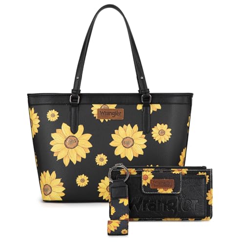 Montana West Wrangler Sunflower Tote Bag y Billetera para Mujer miniatura 1