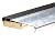 Frost King TS36A 5-5/8" x 1-3/16"/3' Aluminum and Vinyl Sill Threshold, Mill Finish