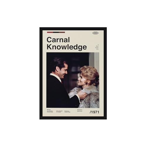 Image of BLINKART Carnal Knowledge Movie Poster Frame 8x12 Inch | Premium 300 GSM Paper Wall Print | Mid Century Vintage Film Artwork for Home, Bedroom, Living Room, Office | Framed Photo Decor