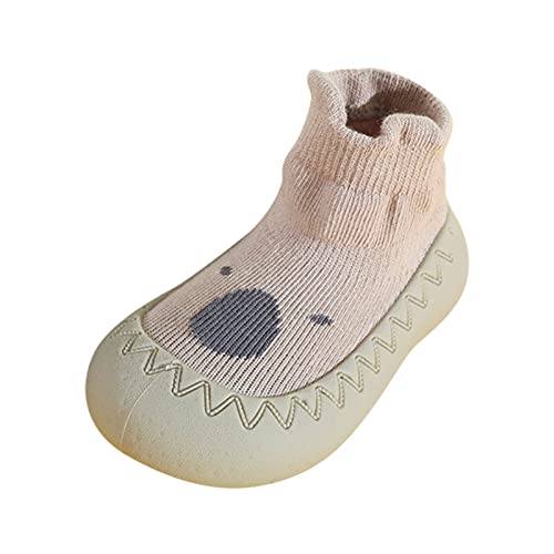 Toddler Floor Socks Children Toddler Shoes Cartoon Pattern Girls Boys Sandals Baby Sandals Casual Summer Baby Shoes (Khaki, 2 Years Toddler)