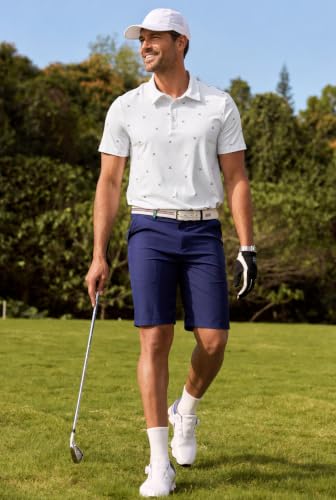 Polo de golf para hombre ERECT PEAK con tejido que absorbe humedad, secado rápido y protección UPF50+ (Tallas S-XXL) miniatura 5