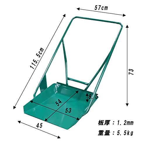 村の鍛冶屋 鉄 平型スノーダンプ 補強板付き No.508131 の商品画像 5