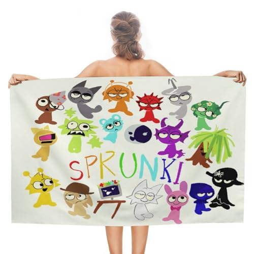 �X�v�����L�[ Sprunki �o�X�^�I�� �唻 �o�X�^�I�� 130*80cm �}�C�N���t�@�C�o�[ �o�X�^�I�� �_�炩���G�� �u�ԋz�� �F�򂹂Ȃ� ���� �ϋv�� �щH�������Ȃ� �R�� �h�L �ʋC �l�C �ɍב@�� �ӂ��� One Size